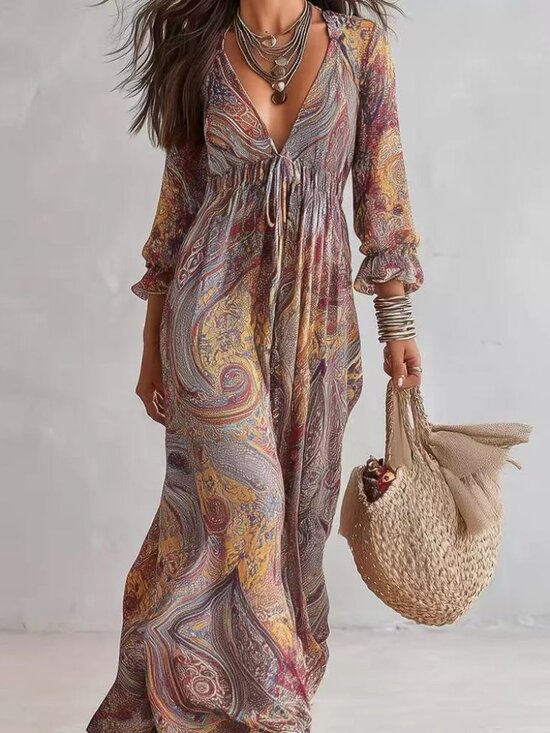 Zimmermann Dresses & Skirts - Zimmermann Boho Paisley Midi Dress in Multicolor